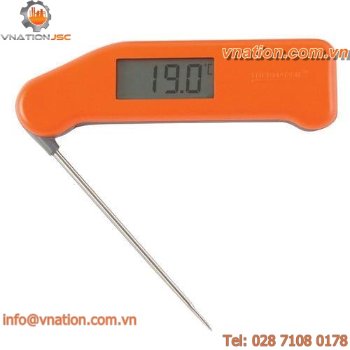 digital thermometer / probe / pocket / stainless steel