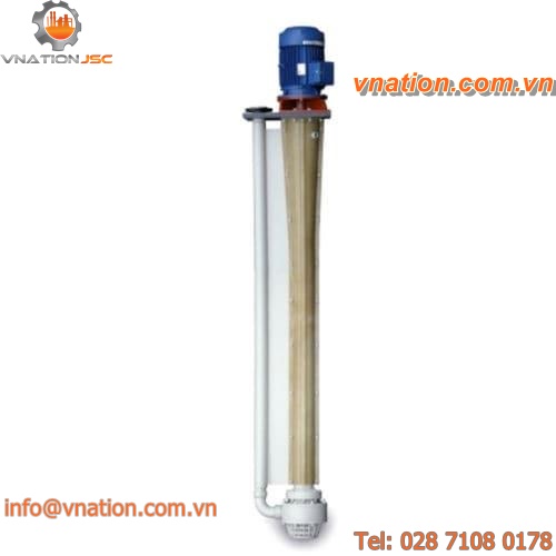 chemical pump / with electric motor / centrifugal with volute / semi-submersible