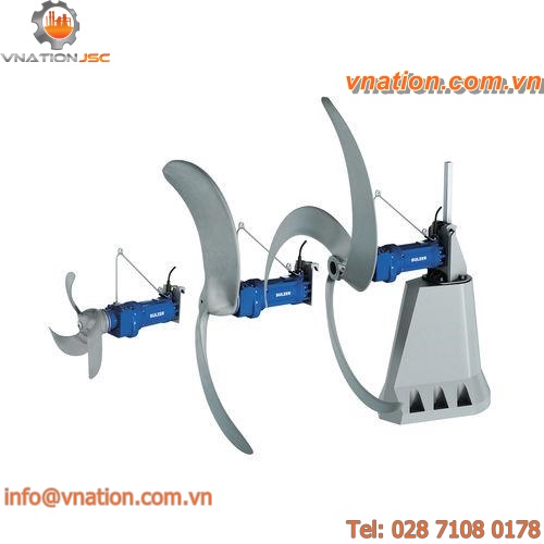 paddle mixer / batch / for wastewater / submersible
