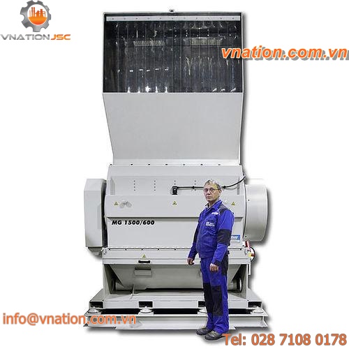 knife plastic granulator / rotor / horizontal / heavy-duty
