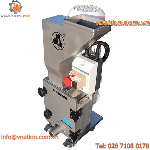 disc plastic granulator / rotor / waste / horizontal