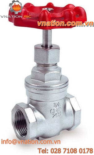 gate valve / manual / threaded