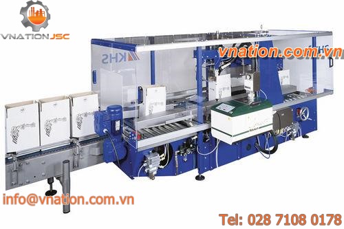 multi-flap case sealer / hot-melt glue / automatic