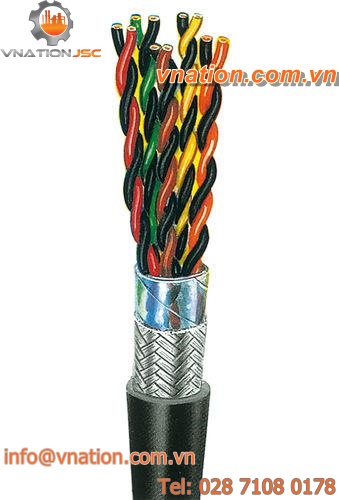 control cable / data transmission / stranded / halogen-free
