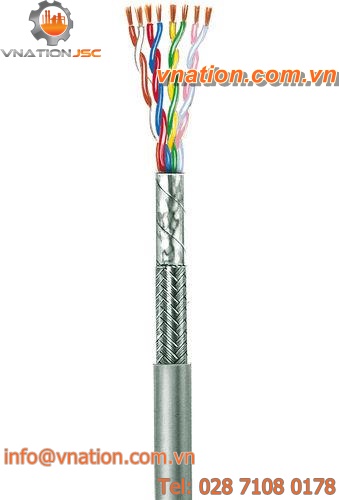 data transmission cable / stranded / twisted pair / copper
