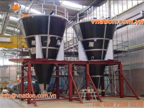 screw mixer / batch / for cement / horizontal