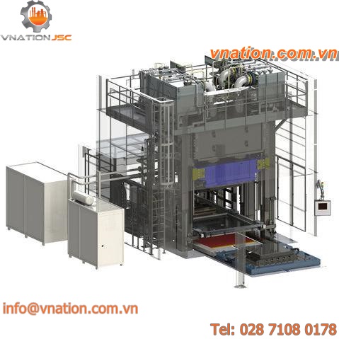 servo-hydraulic press / CNC / automatic / for composite materials