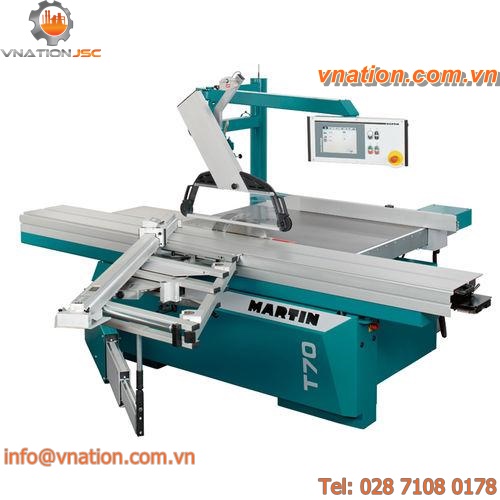 sliding table saw / wood / automatic