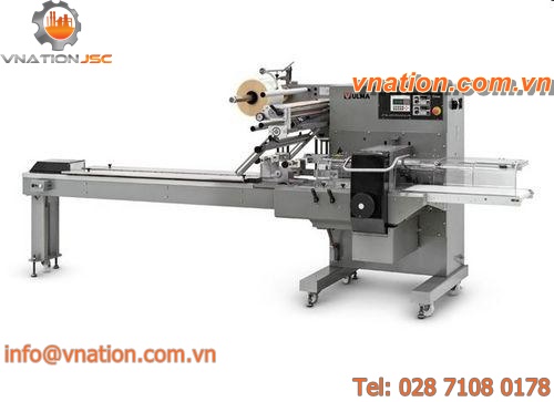 flow wrapper bagging machine / H-FFS / intermittent-motion / for food products