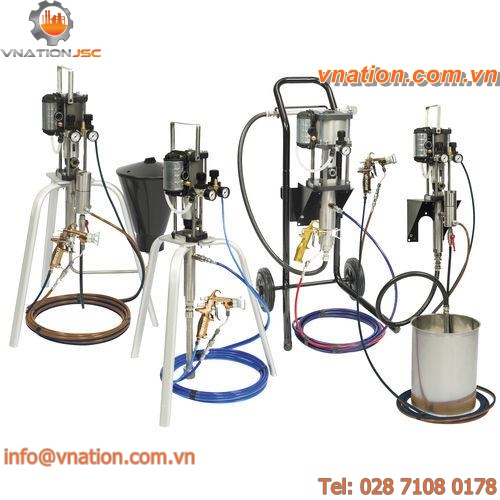 paint pump / pneumatic / piston / for spraying
