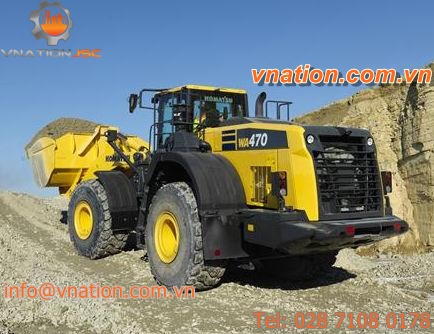 wheel loader / articulated / for construction