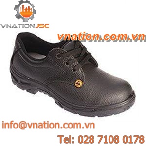construction safety shoe / electrical protection / leather / mesh