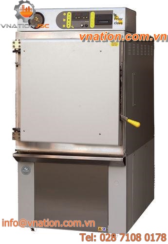 laboratory autoclave / front-loading / horizontal