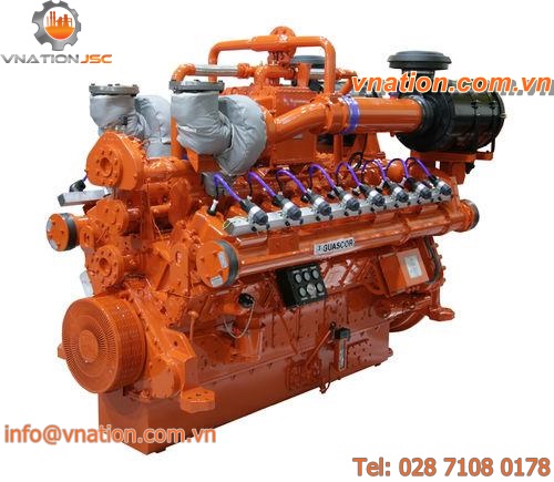 gas-fired engine / turbocharged / for generator sets / Miller cycle