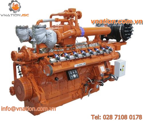 gas-fired engine / electronically carbureted / turbocharged / for generator sets