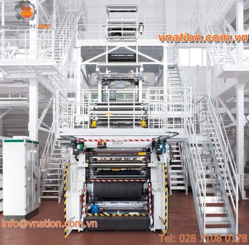 blown film extrusion line / for HDPE / for LDPE / for PE