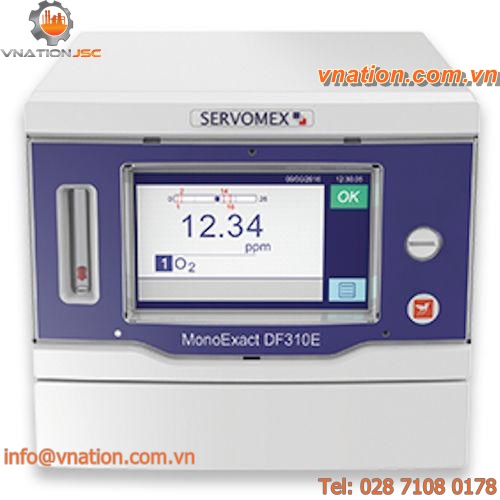 gas analyzer / oxygen / benchtop / paramagnetic