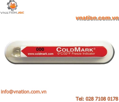 min/max temperature indicator / disposable / for logistics