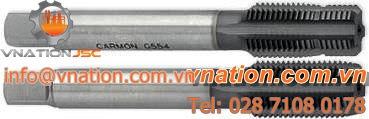 straight flute tap / HSS / for hardened steel