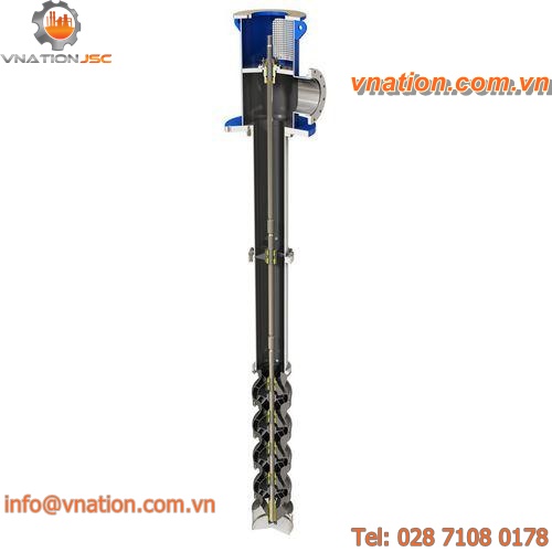 slurry pump / for wastewater / electric / turbine