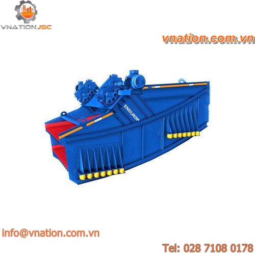 linear vibrating screener / for bulk materials / banana / double-deck