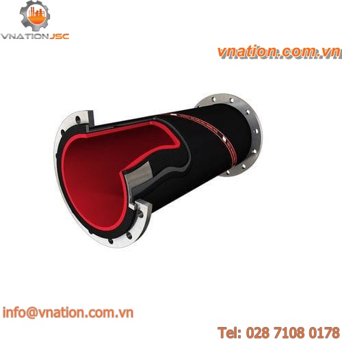 mining hose / transport / rubber / abrasion-resistant