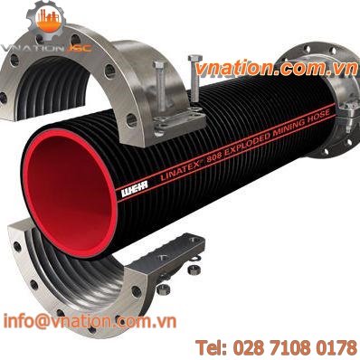 handling pipe / rubber / abrasion-resistant / for slurry