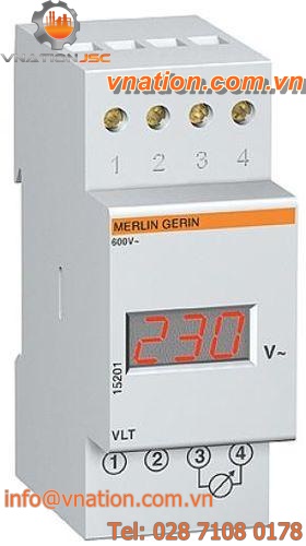 frequency counter / mounted / digital / DIN rail