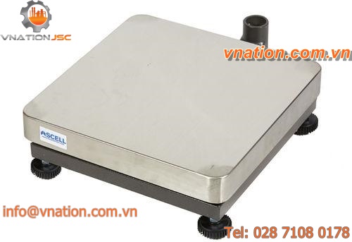 platform scales / with separate indicator / robust / stainless steel