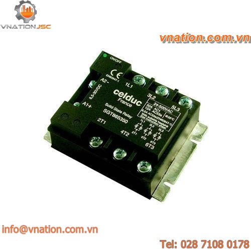 three-phase solid state relay / DIN rail