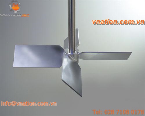 mixer impeller / 4-blade / axial-flow