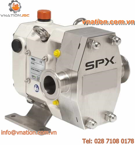 food product pump / rotary lobe / bi-directional / stainless steel