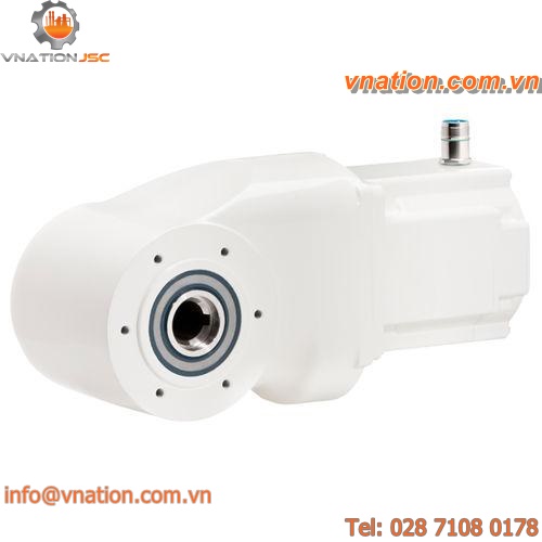 hollow-shaft servo-gearmotor / right-angle / bevel / for the food industry