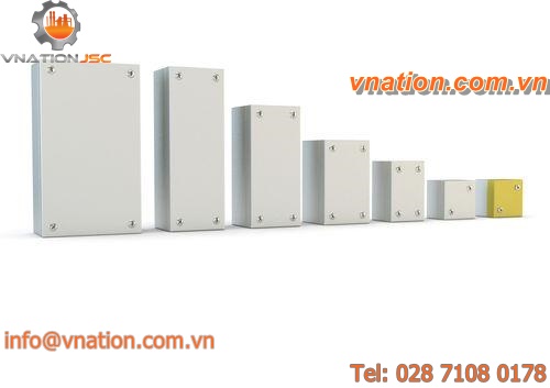 wall-mounted junction box / carbon steel / stainless steel / IP55