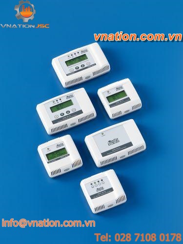 relative humidity transmitter / resistance / wall-mount / CO2