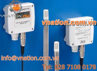 relative dew-point transmitter / duct-mount / with temperature measurement