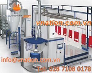 fast color changing powder coating booth / filter / cartridge / automatic