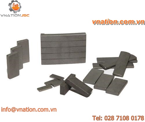 rectangular magnet / NdFeB / phosphate-coated / for automotive applications
