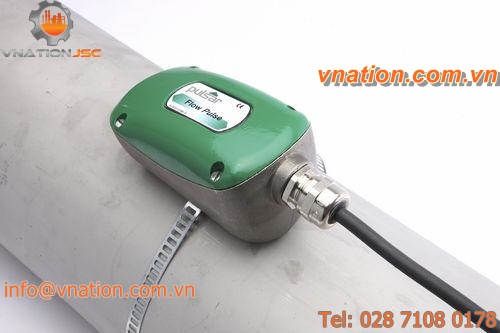 ultrasonic flow sensor / for process monitoring / clamp-on