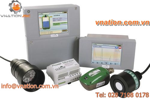 remote pump controller / level and flow measurement / non-contact / ultrasonic