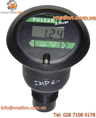 ultrasonic level sensor / for liquids / for corrosive environments / transmitter