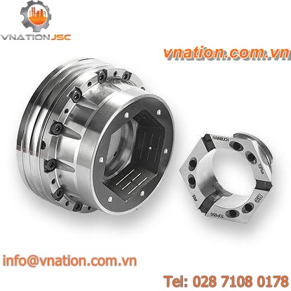milling chuck / dead length / 3-jaw / workpiece