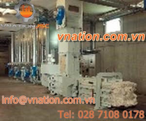 horizontal baling press / top-loading / channel / automatic