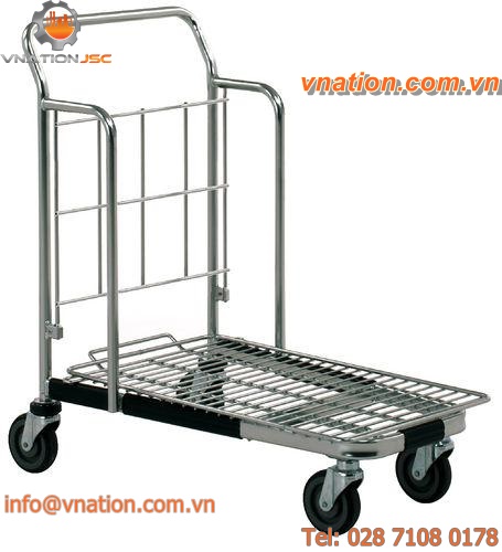 transport cart / wire mesh platform / baggage