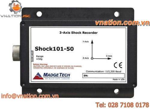 shock recorder / triaxial