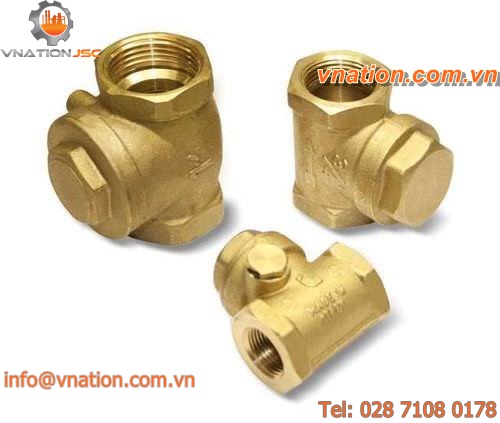 ball check valve / for vacuum / brass / bronze