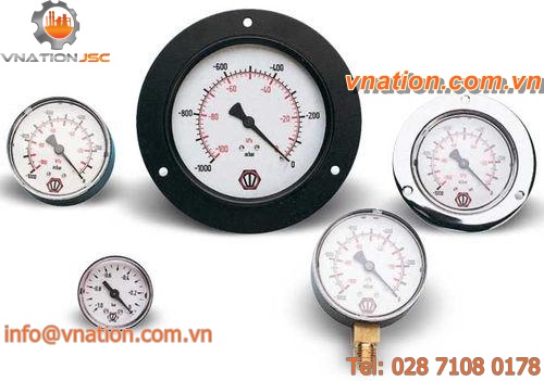 pressure gauge / Bourdon tube / dial / process