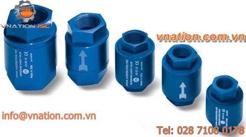 membrane check valve / threaded