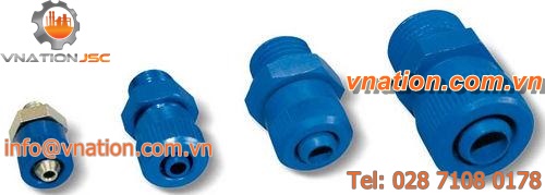crimp fitting / straight / for hoses