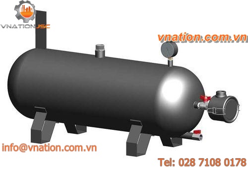 vacuum tank / metal / horizontal